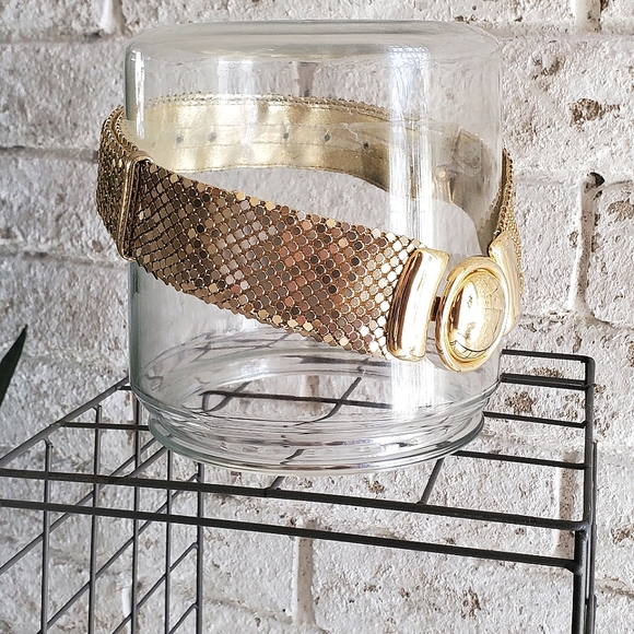 Vintage Accessories - Vintage Gold Mesh Belt